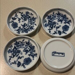 Blue Danube Floral Coaster Set